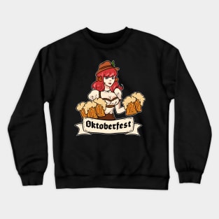 Oktoberfest Girl - For Beer Lovers Crewneck Sweatshirt